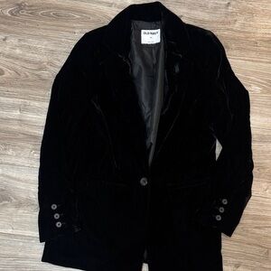 Old Navy Midnight Velvet one button blazer size XS